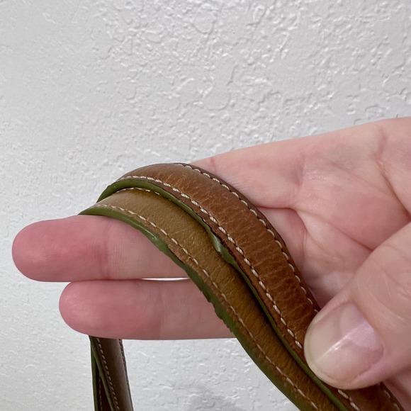 VTG Fossil Leather Shoulder Bag Brown Classic Everyday Tote Purse - Picture 8 of 11
